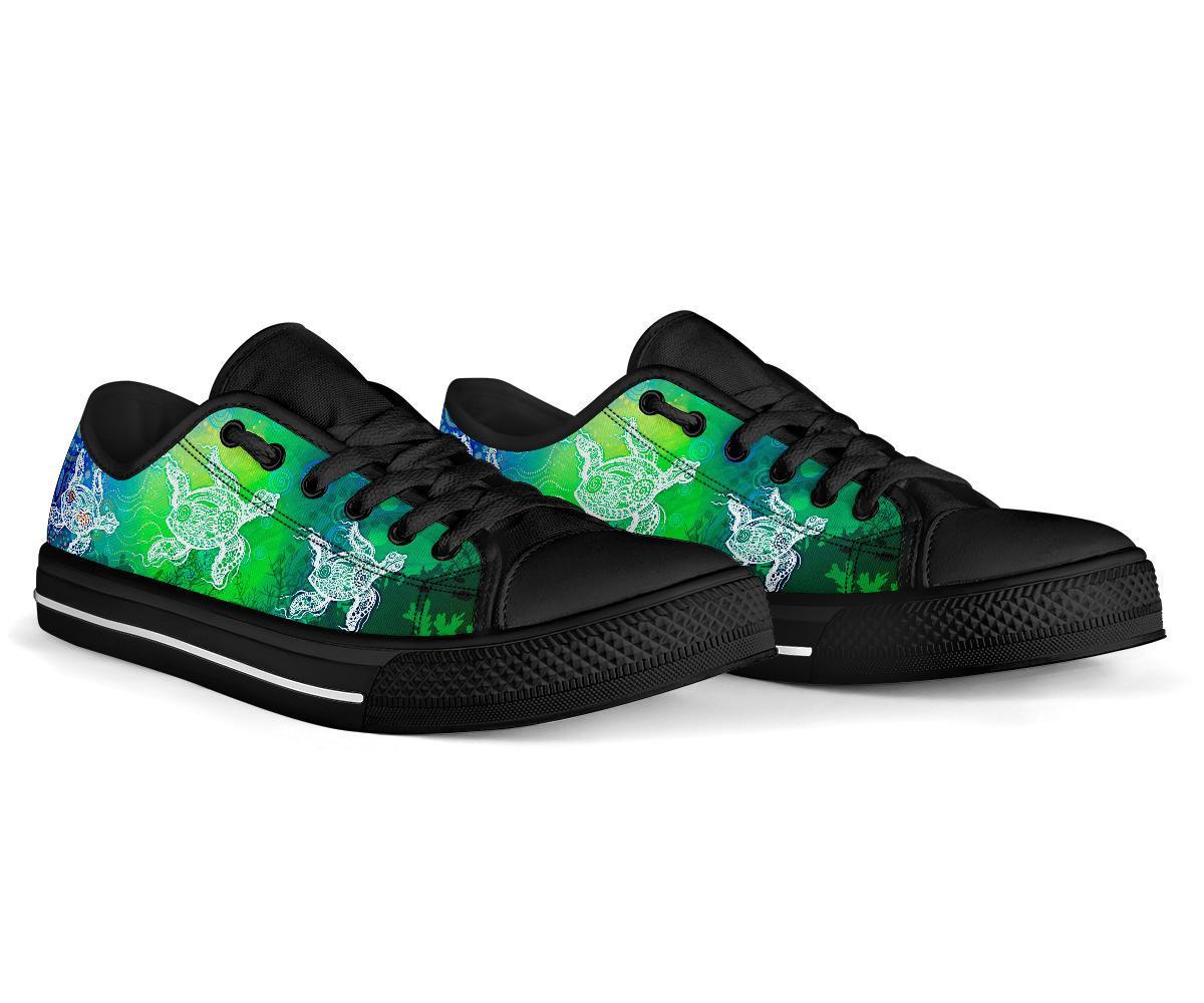 aboriginal-low-top-shoe-indigenous-turtle-ocean-dot-painting-art