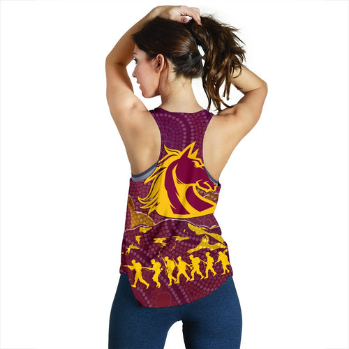 Brisbane Broncos Women Racerback Tank Anzac Day Country Style - Vibe Hoodie