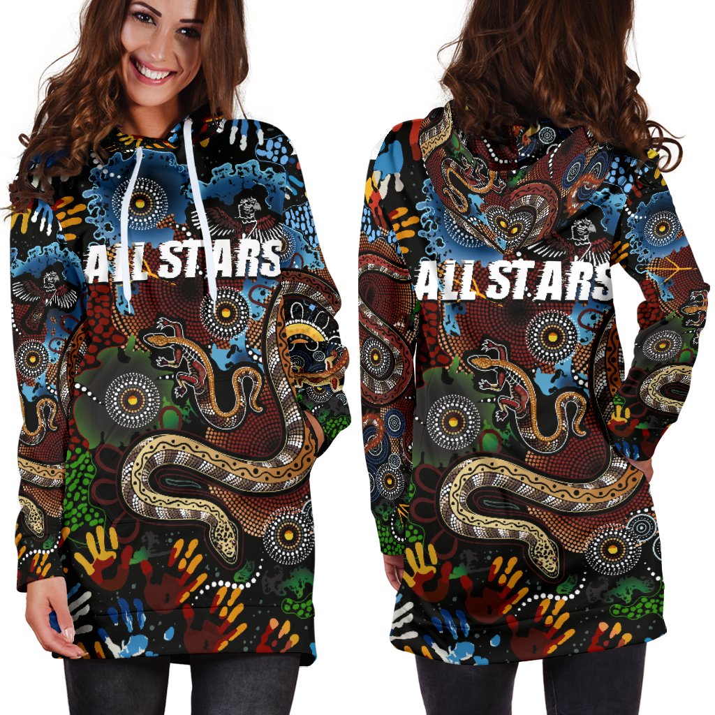 australia-indigenous-womens-hoodie-dress-all-stars
