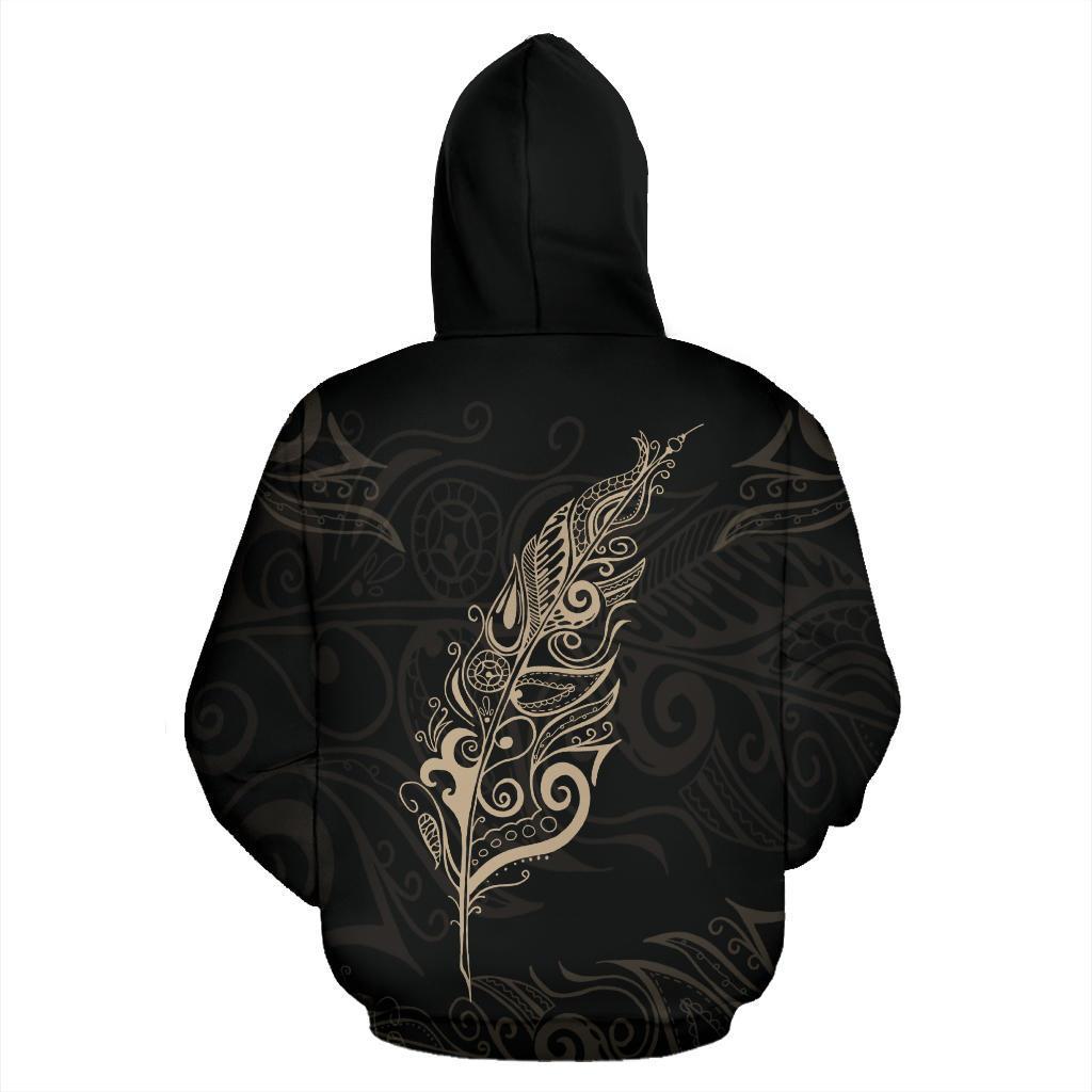tan-silver-fern-new-zealand-basic-hoodie