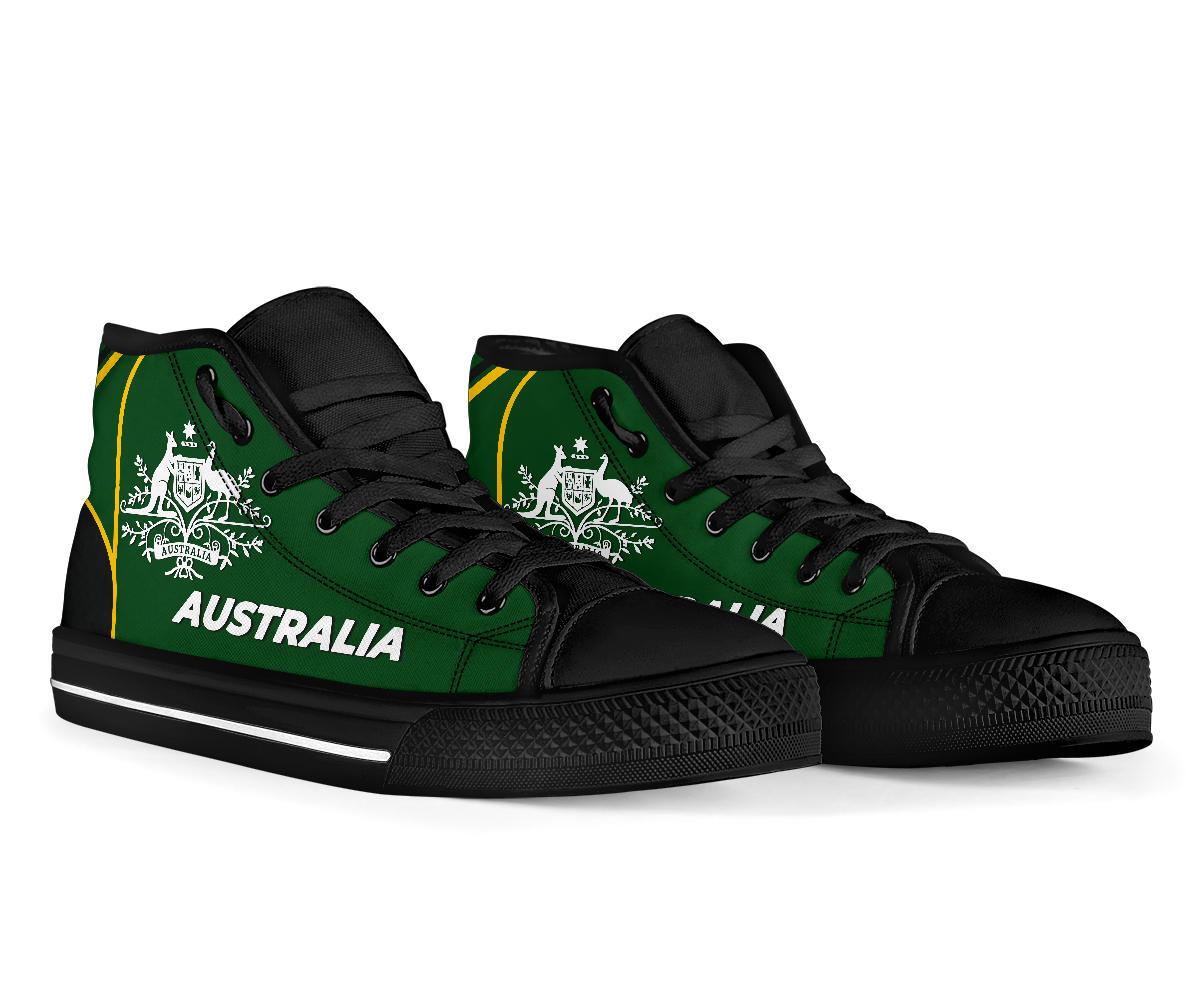 high-top-shoes-australian-coat-of-arms-green-shoes