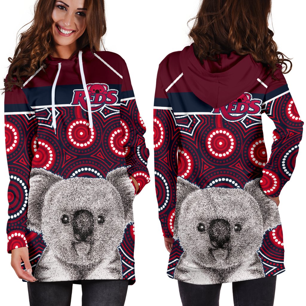 reds-rugby-australian-women-hoodie-dress-simple-indigenous-queensland