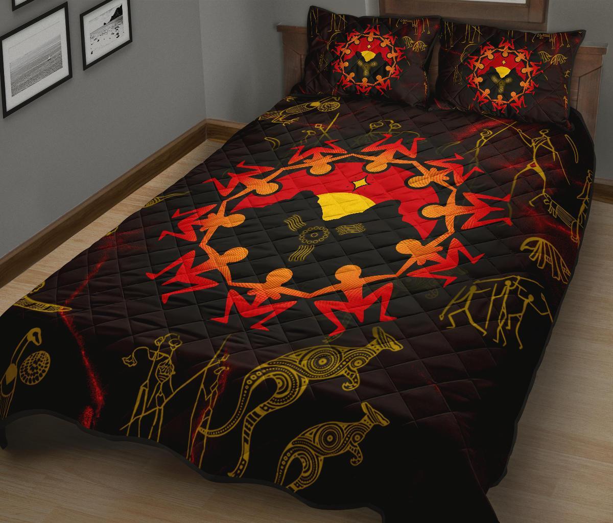 aboriginal-quilt-bed-set-australia-map-and-indigenous-flag