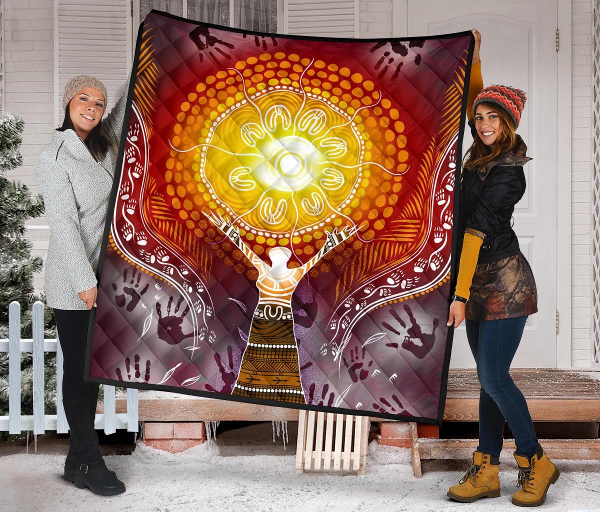 1saustralia-premium-quilt-australian-aboriginal-naidoc-week-because-of-her-we-can