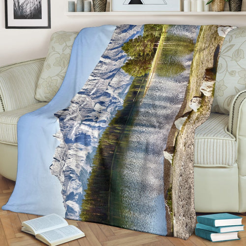 beautiful-lake-canada-premium-blanket