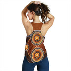 Racerback Tank - Aboriginal Dot Painting Tank Top Ver10 - Women - Vibe Hoodie