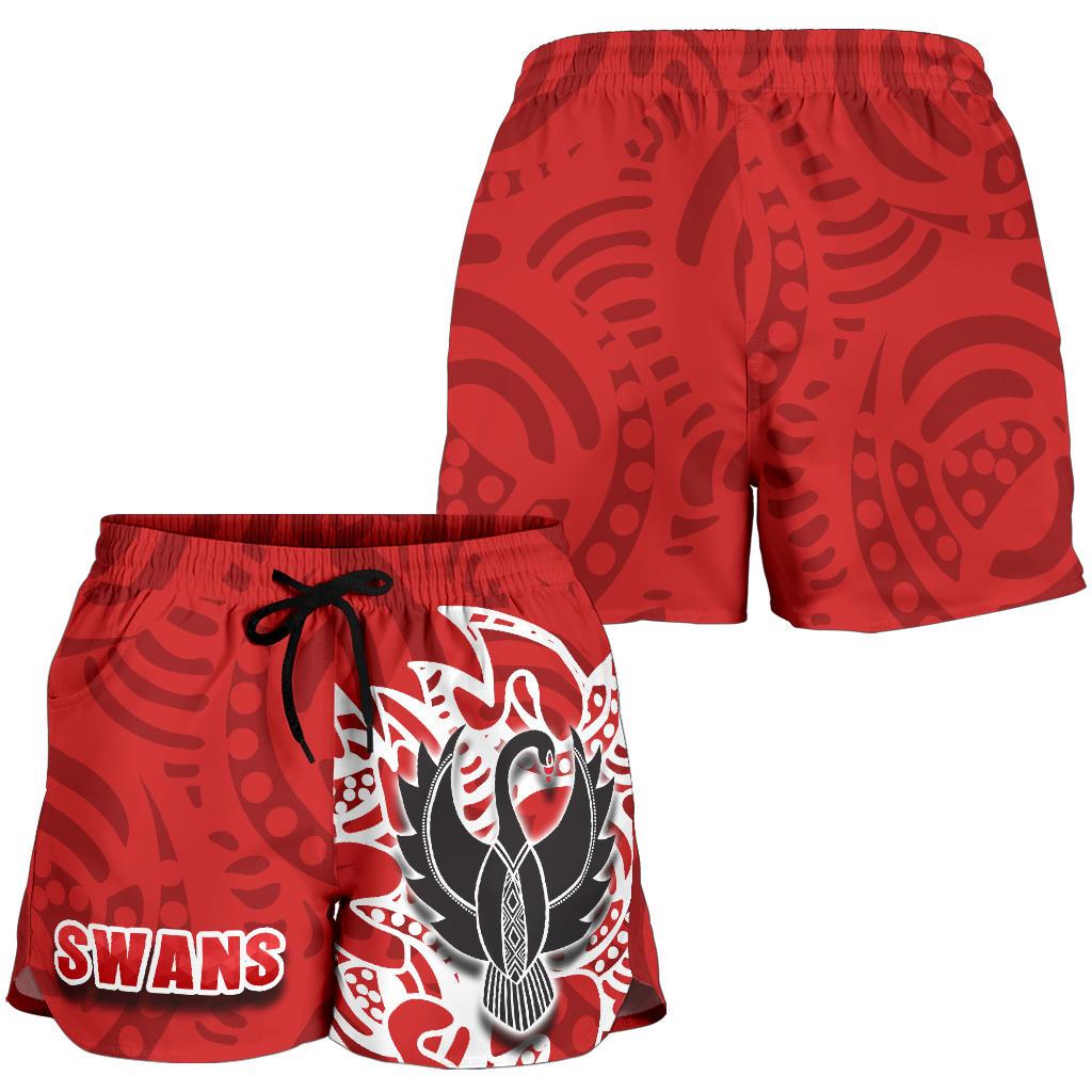 Sydney Women Shorts Simple Indigenous Swans - Vibe Hoodie