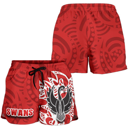 Sydney Women Shorts Simple Indigenous Swans - Vibe Hoodie
