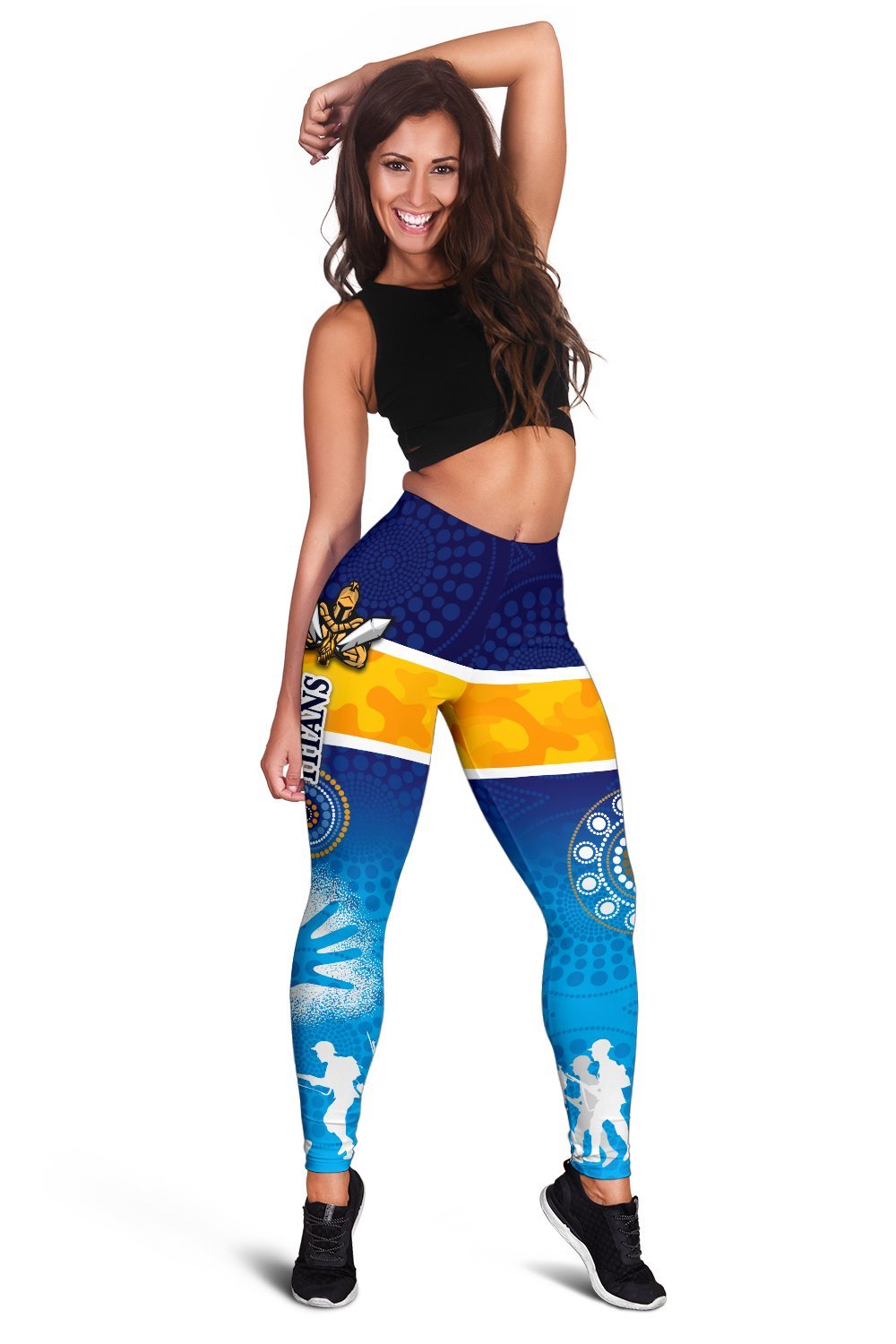 combo-racerback-tank-and-legging-gold-coast-titans-gladiator-anzac-day-2021-version-indigenous