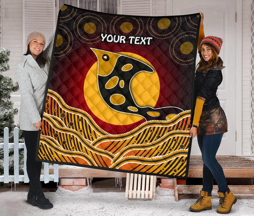 personalised-premium-quilt-aboriginal-dot-patterns-fish