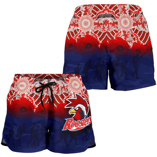 Roosters All Over Print Women's Shorts Anzac Day Aboriginal - Vibe Hoodie
