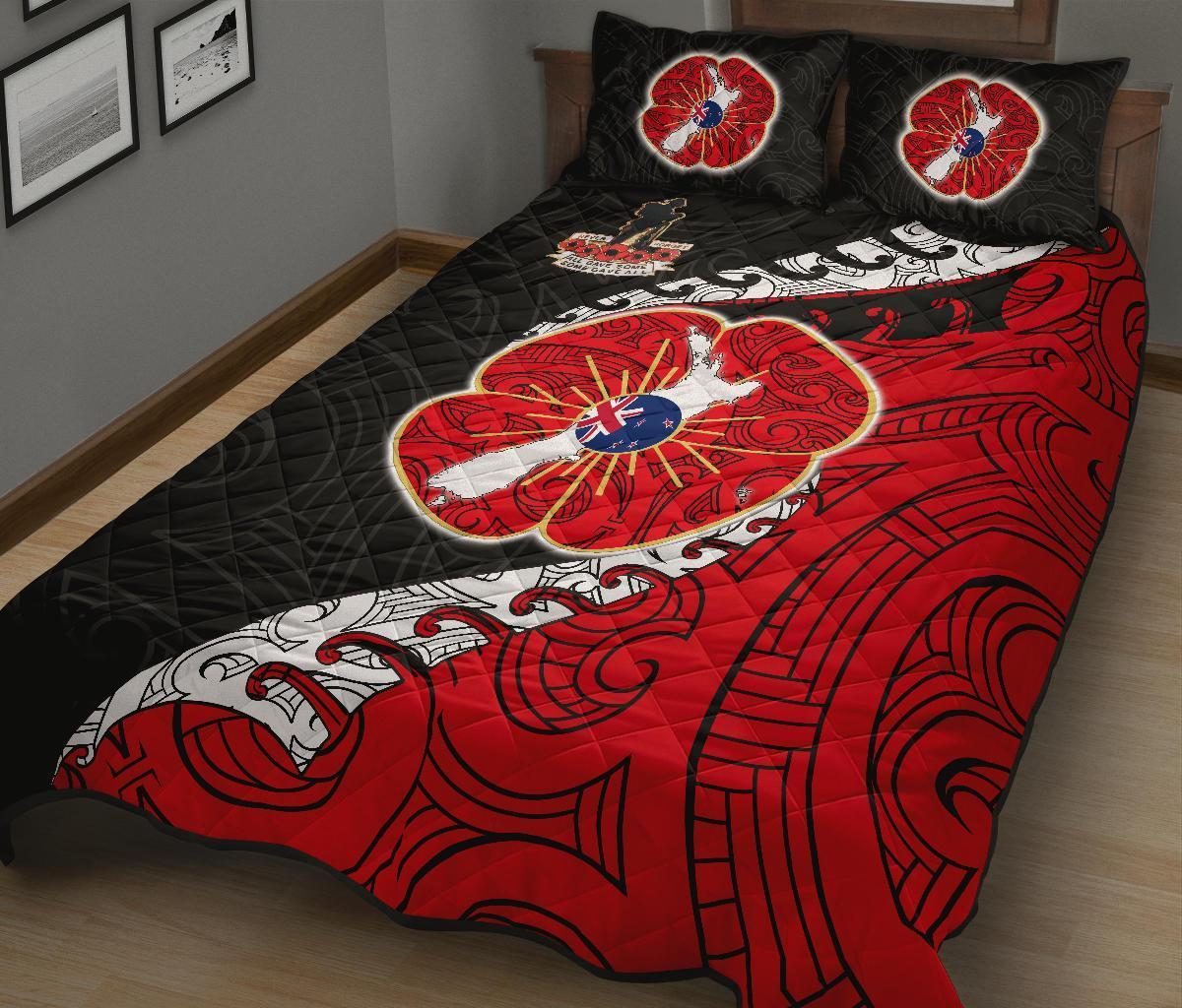 anzac-new-zealand-quilt-bed-set-lest-we-forget-poppy-map-silver-fern-nz