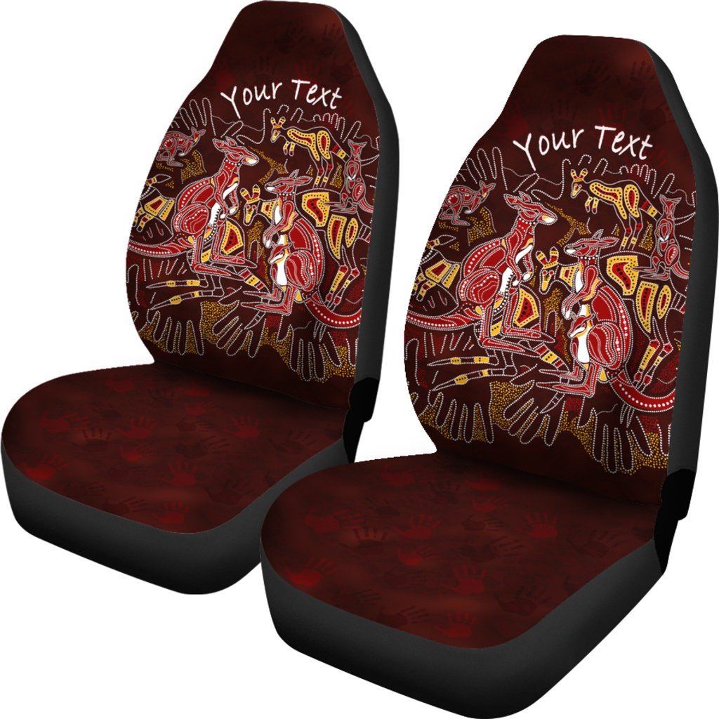 custom-aboriginal-car-seat-covers-kangaroo-family-with-hand-art