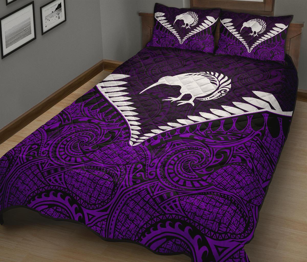 kiwi-silver-fern-classic-quilt-bed-set-purple
