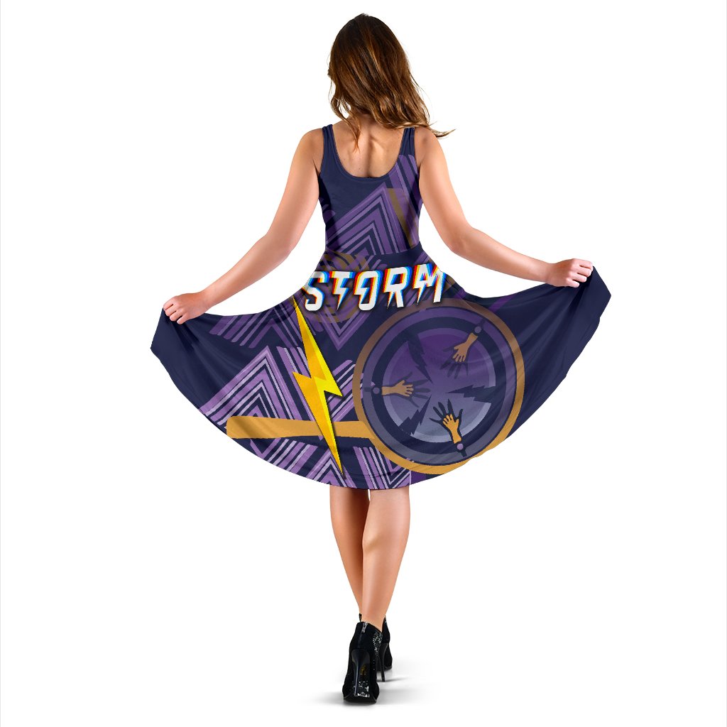 Storm Women's Dress Simple Indigenous - Purple - Vibe Hoodie