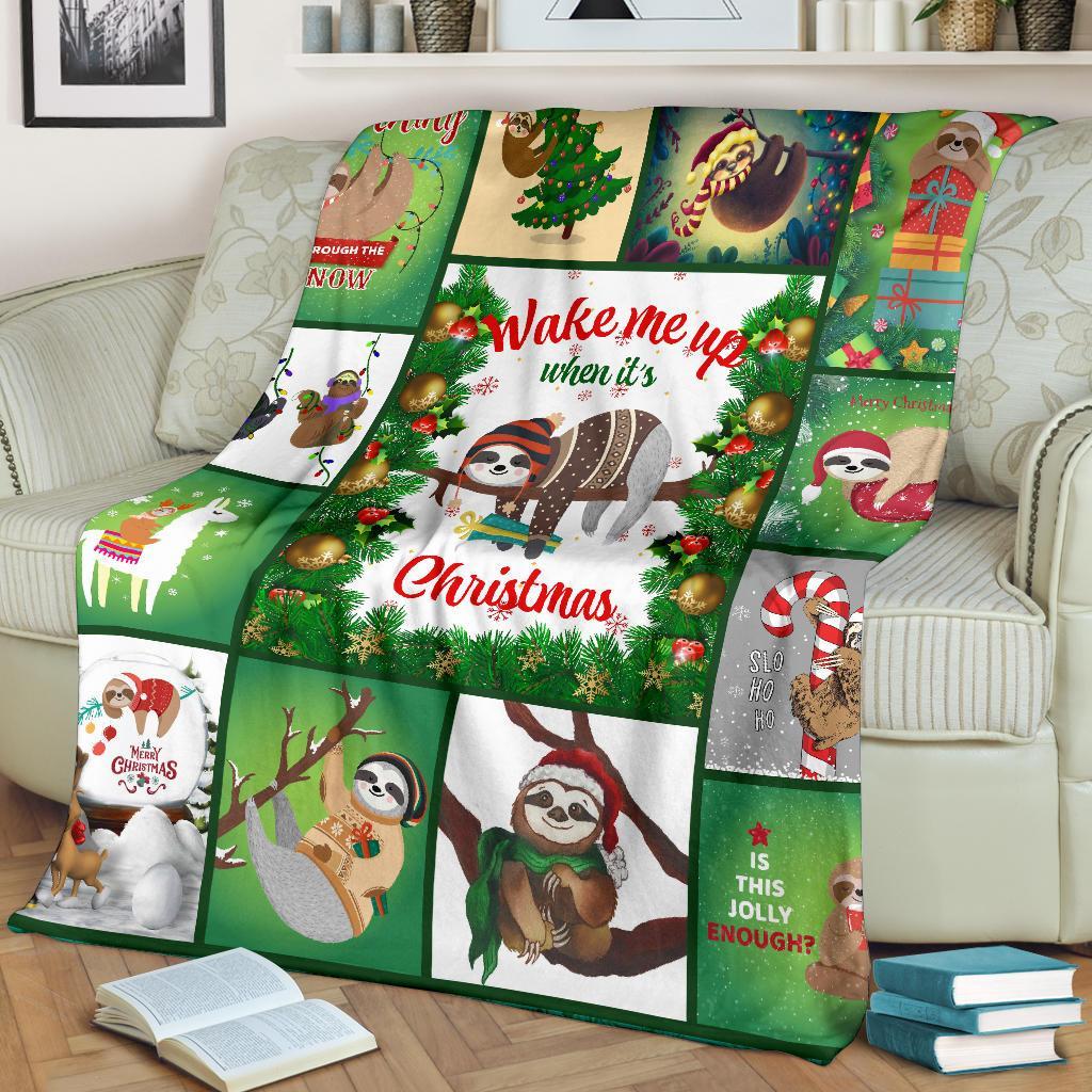 christmas-premium-blanket-light-green-merry-christmas