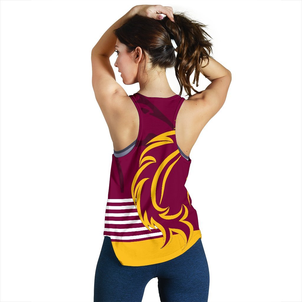 Brisbane Broncos Women's Racerback Tank - Vibe Hoodie