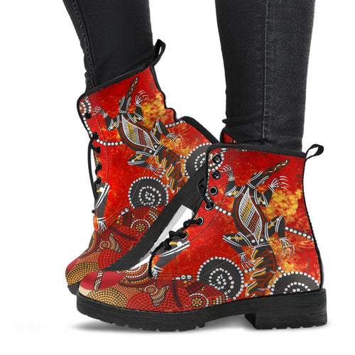 kagaroo-crocodile-leather-boots-australia-aboriginal-dot
