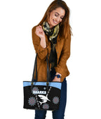 cronulla-small-leather-tote-sharks-simple-indigenous-black