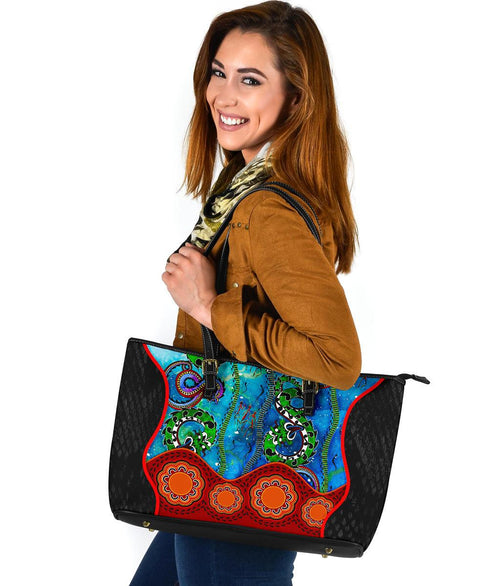 aboriginal-large-leather-tote-bag-aussie-indigenous-patterns-blue