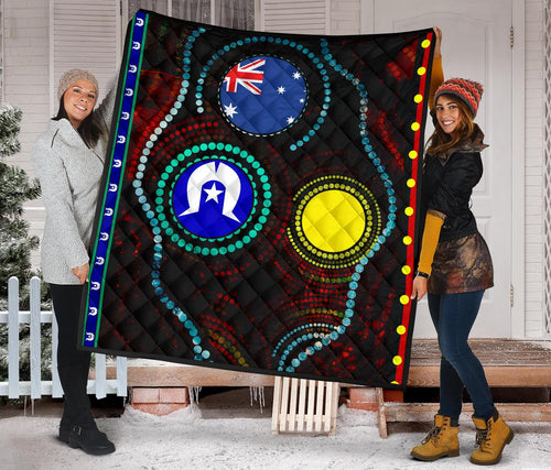 premium-quilt-aboriginal-dot-patterns-flag