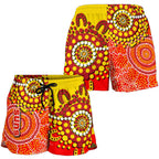Gold Coast All Over Print Women's Shorts Sun Aboriginal - Vibe Hoodie