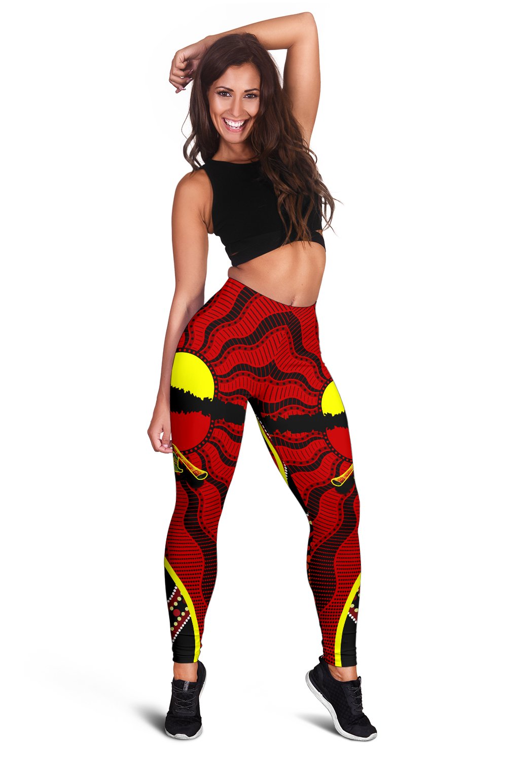 leggings-australia-aboriginal-dots-with-didgeridoo