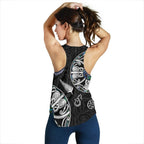 New Zealand Aotearoa Women Racerback Tank, Maori Mangopare Paua Shell Pullover - Vibe Hoodie