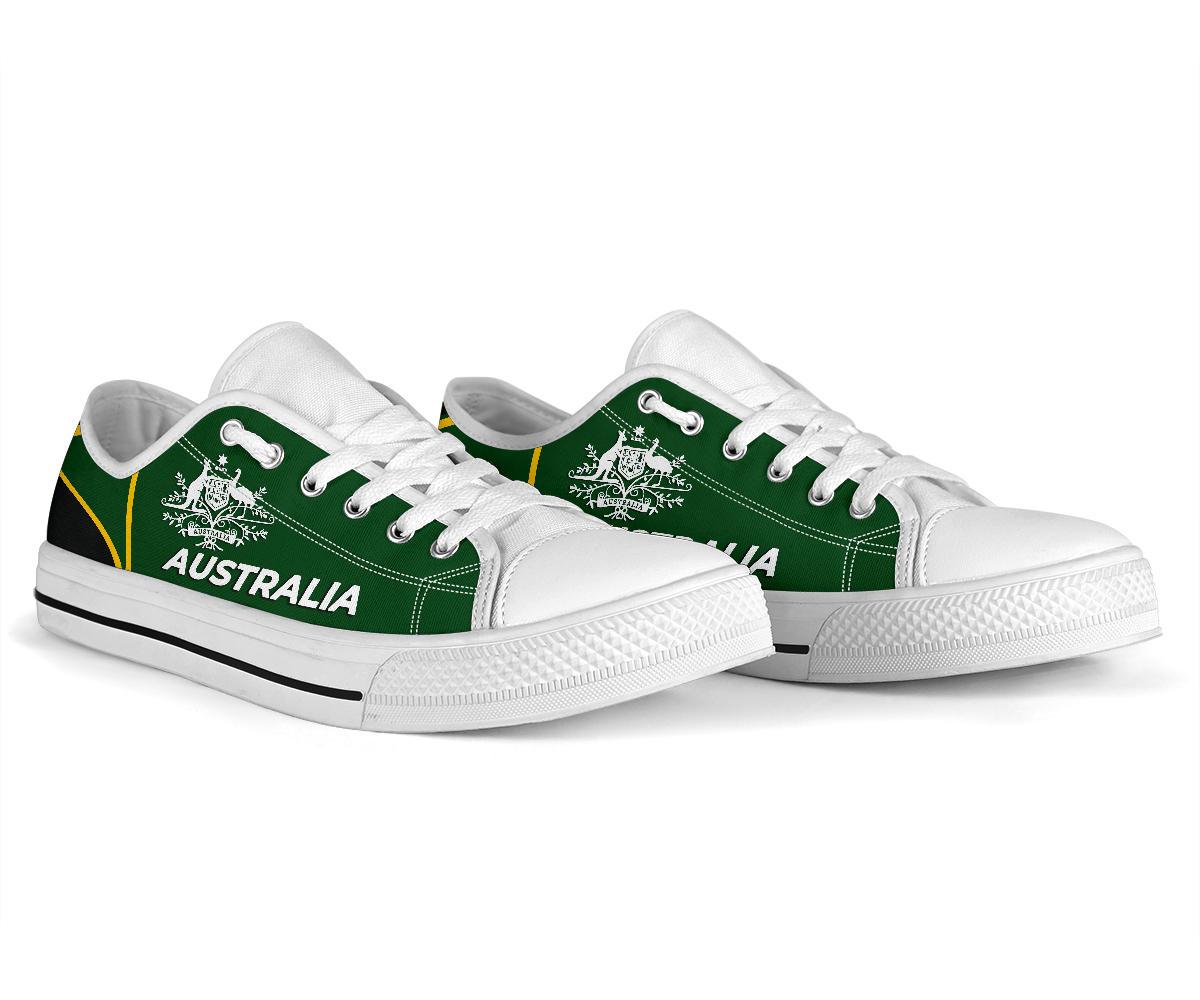 low-top-shoes-australian-coat-of-arms-shoes-green