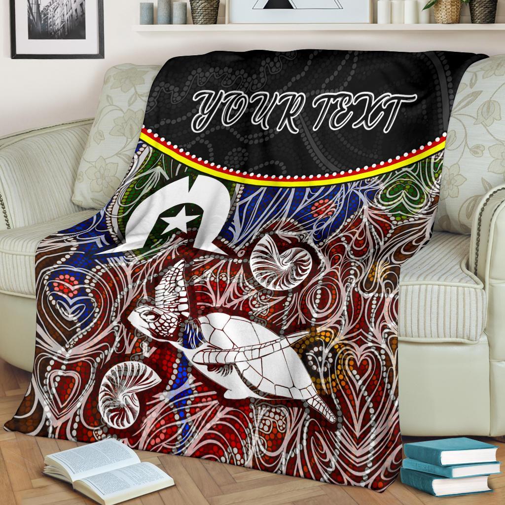 personalised-premium-blanket-aboriginal-dot-in-naidoc-week-style