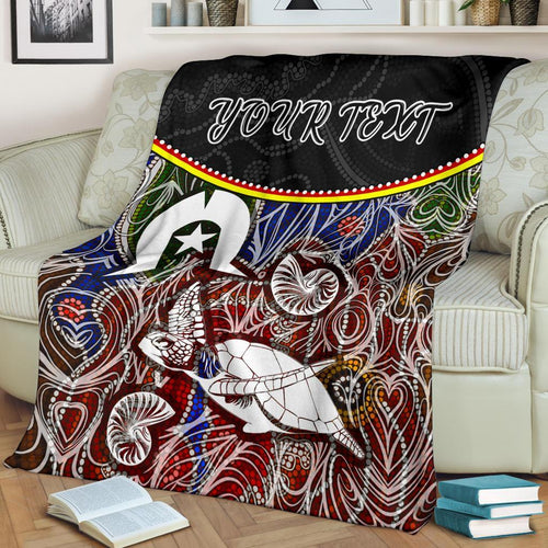 personalised-premium-blanket-aboriginal-dot-in-naidoc-week-style