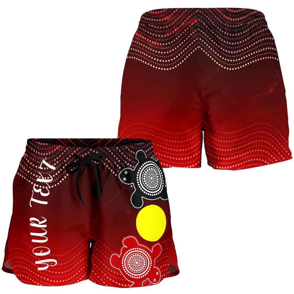 [Custom] Aboriginal Women's Shorts - Indigenous Circle Dot Painting Style - - Vibe Hoodie