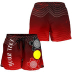 [Custom] Aboriginal Women's Shorts - Indigenous Circle Dot Painting Style - - Vibe Hoodie