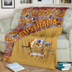premium-blanket-aboriginal-patterns-blanket-australian-coat-of-arms