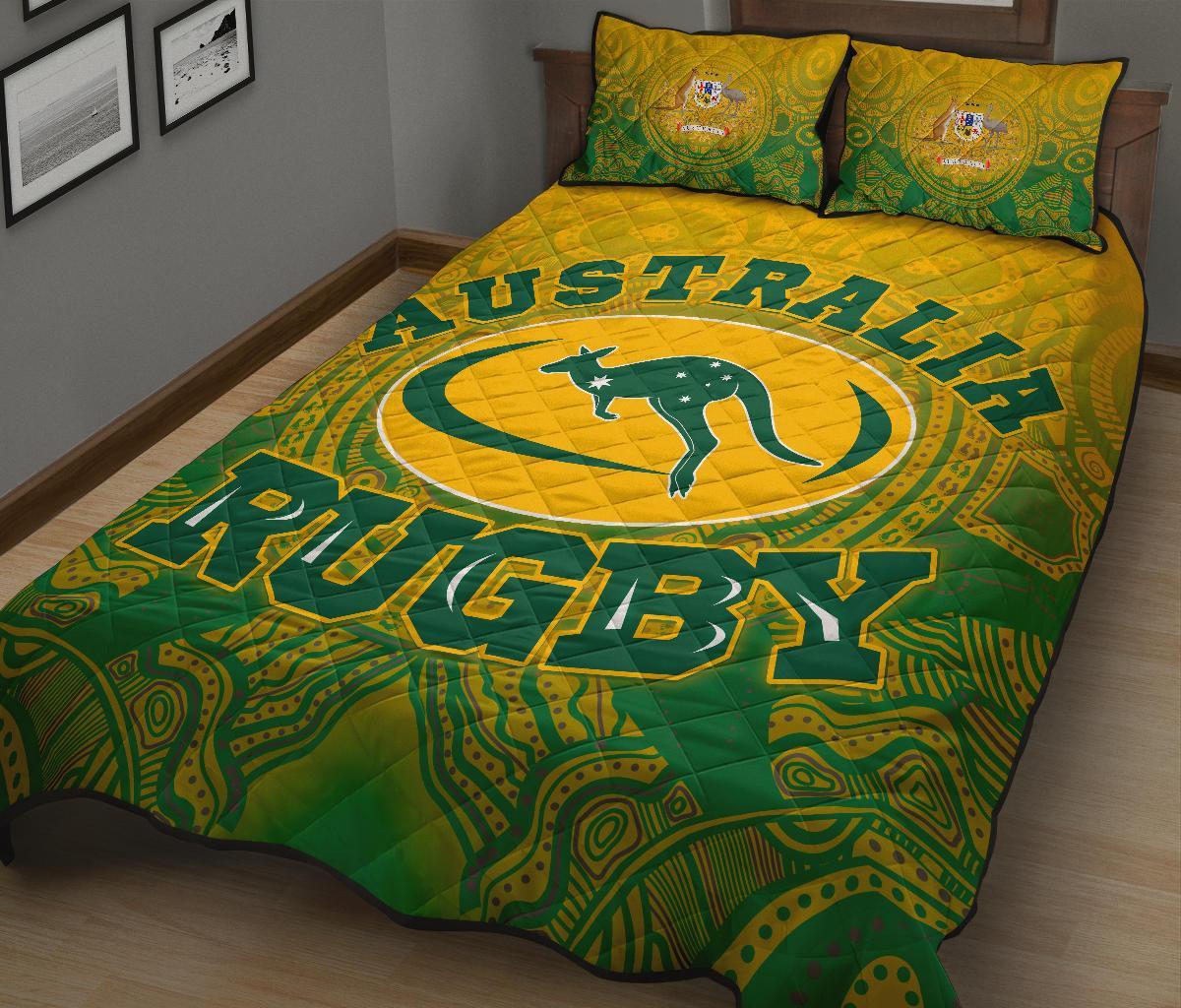 aboriginal-quilt-bed-set-australia-rugby-and-coat-of-arms-ver01
