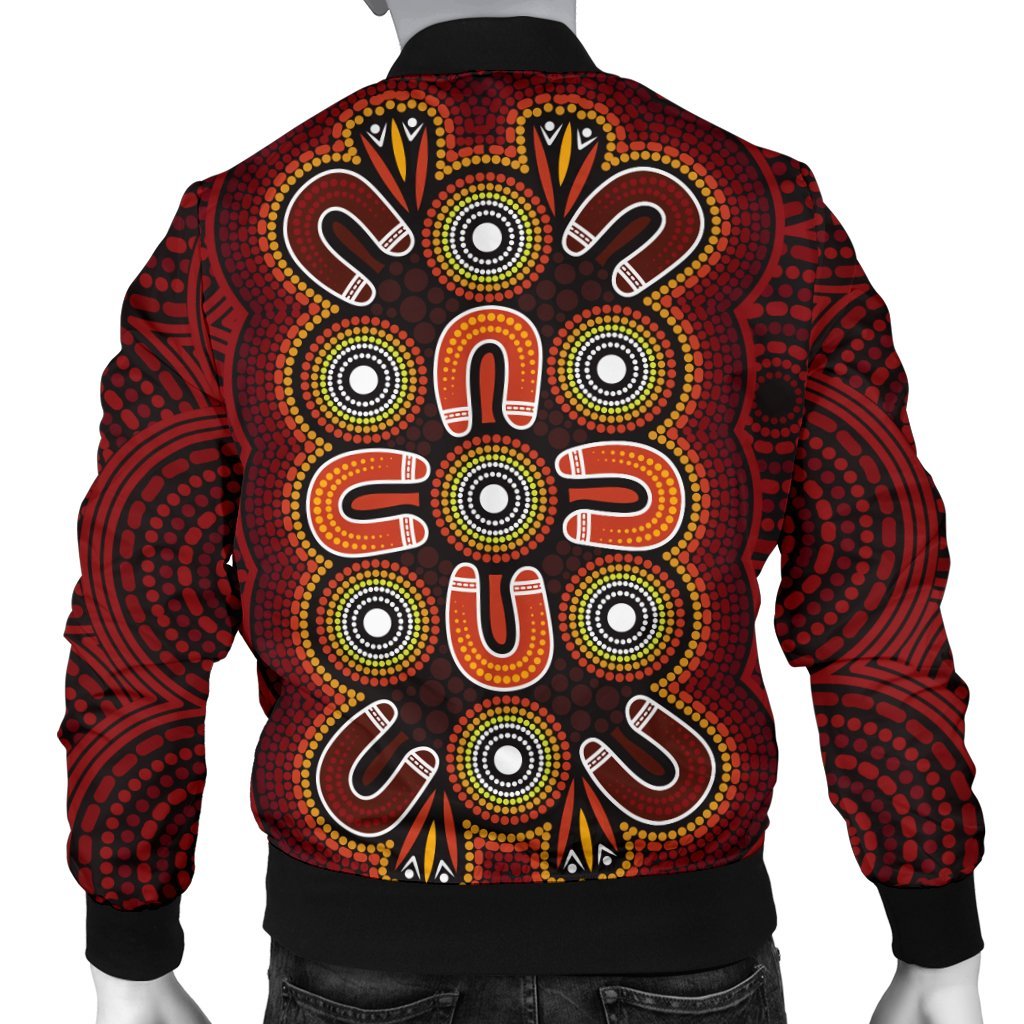 aboriginal-mens-bomber-jacket-aboriginal-dot-painting-flowers-style