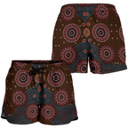 Aboriginal Shorts, Indigenous Dot Painting Short Women 02 - Vibe Hoodie
