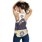 Eels Rugby Women Racerback Tank Indigenous Parramatta Newest White - Vibe Hoodie
