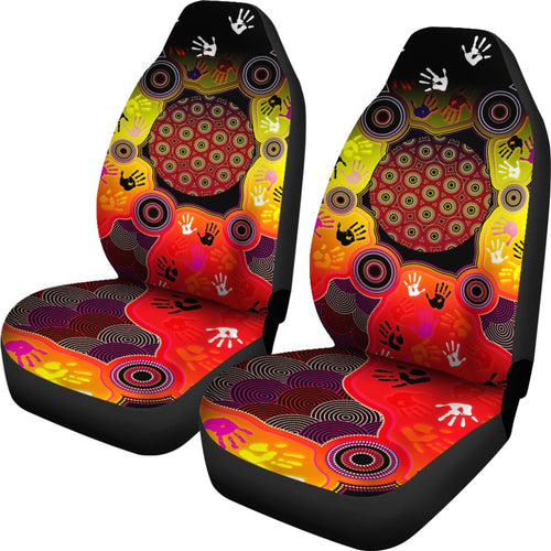 aboriginal-car-seat-covers-indigenous-circle-dot-painting-hand-art