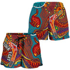 Aboriginal Personalised Women's Shorts - Indigenous Boomerang - Vibe Hoodie