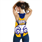 Adelaide Women's Racerback Tank Rams Merino Original - Yellow - Vibe Hoodie