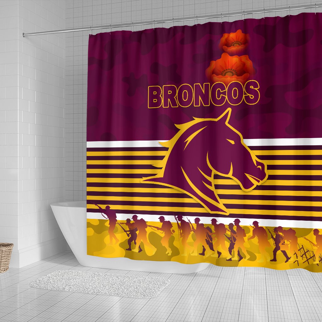 brisbane-broncos-shower-curtain-anzac-day-simple-style-maroon