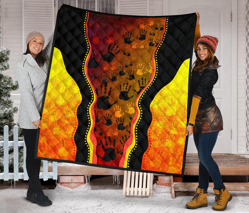 premium-quilts-aboriginal-patterns-coverlets-golden-style