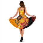 Aboriginal Personalised Women's Dress - Couple Aboriginal Lizards - Vibe Hoodie