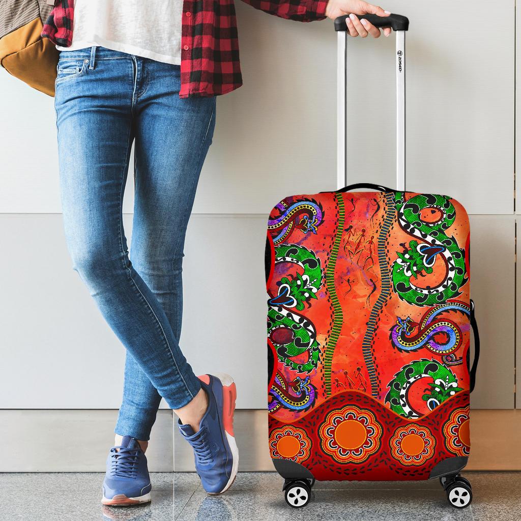 aboriginal-luggage-covers-aussie-indigenous-patterns-orange