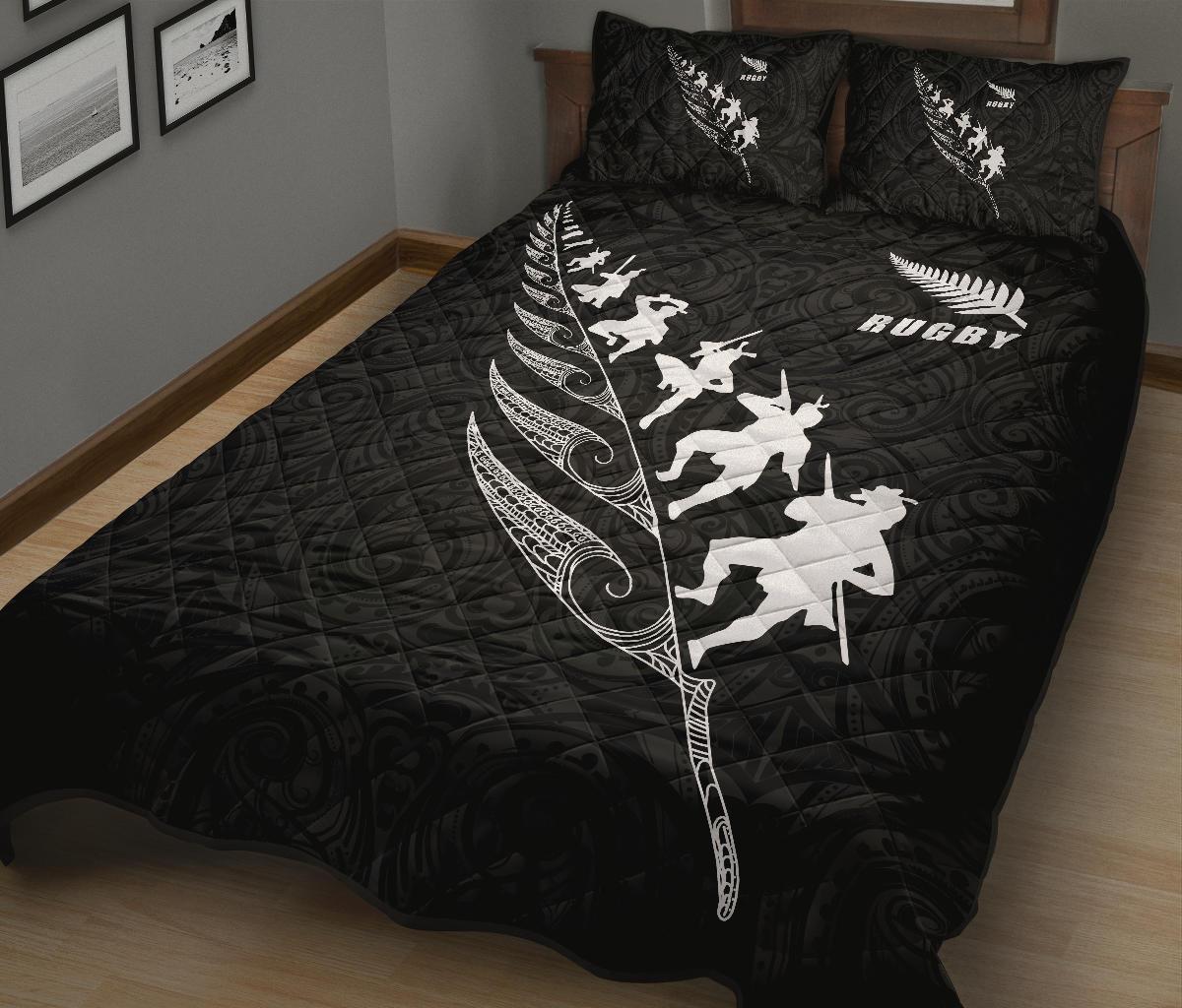 quilt-bed-set-nz-rugby-haka-black