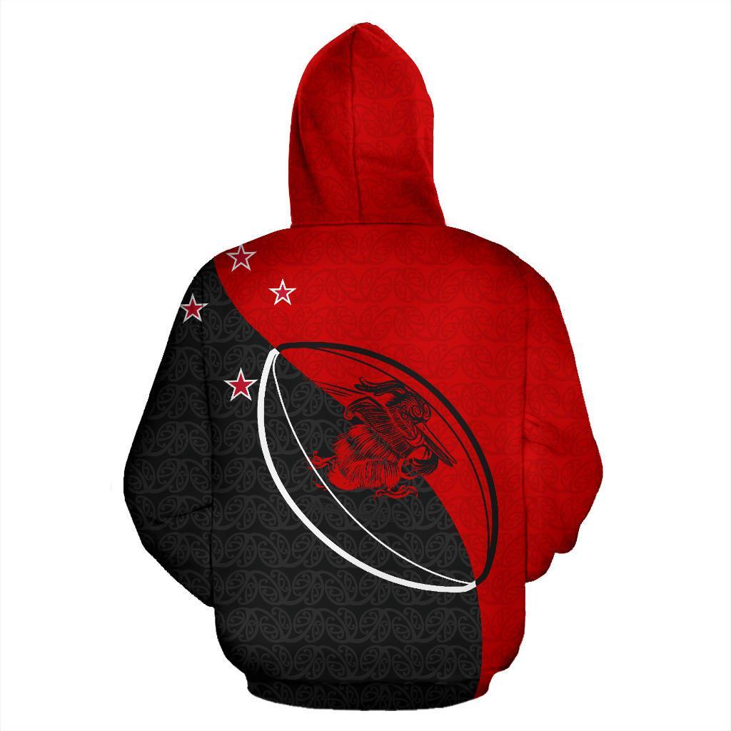 claws-on-rugby-ball-hoodie-red