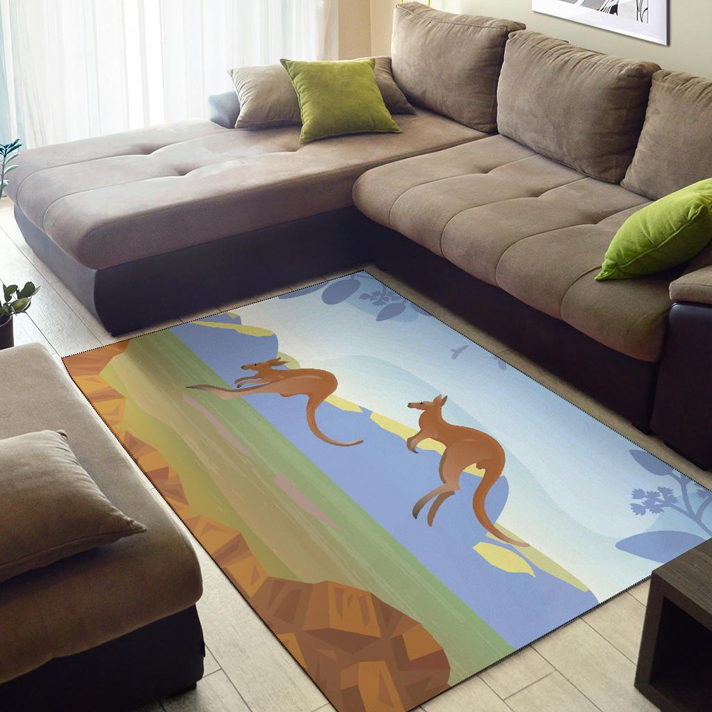 area-rug-kangaroo-rug-landscape-art-painting-ver01