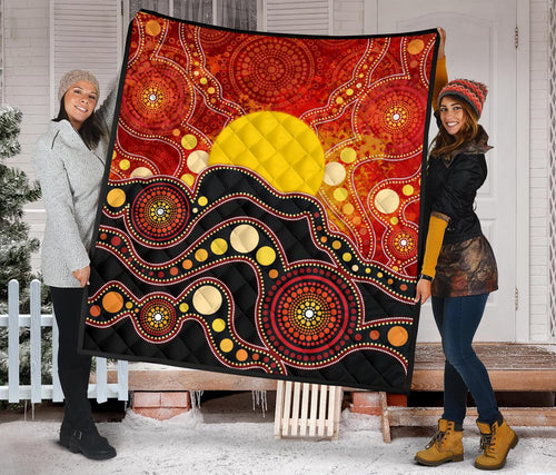aboriginal-premium-quilt-aboriginal-lives-matter-flag-dot-painting-art