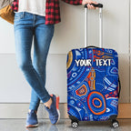 custom-text-aboriginal-luggage-cover-indigenous-footprint-patterns-blue-color